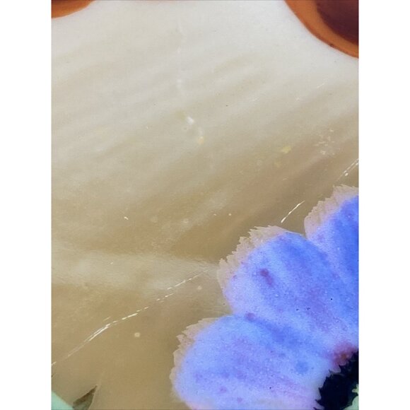 VTG Lusterware Oval Platter Poppy Butterfly Relish Dish Made In Japan Handles 13 - Picture 9 of 12